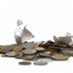 broken piggy bank