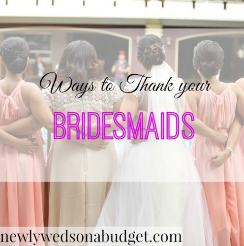 ways to thank bridesmaids, saying thanks to bridesmaids, gratitude to bridesmaids